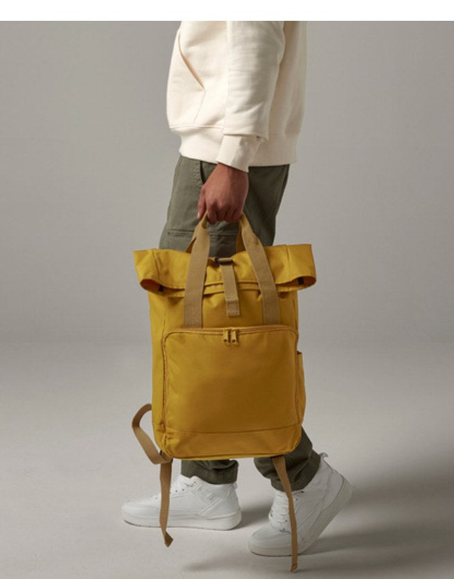 Recycled Twin Handle Roll-Top Laptop Backpack — fotografija 1