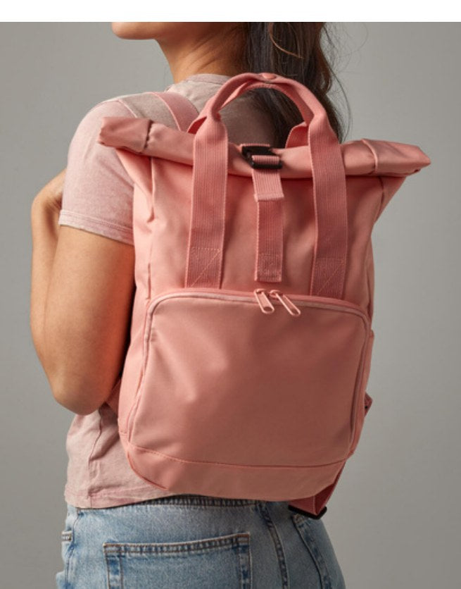 Recycled Mini Twin Handle Roll-Top Backpack — fotografija 1