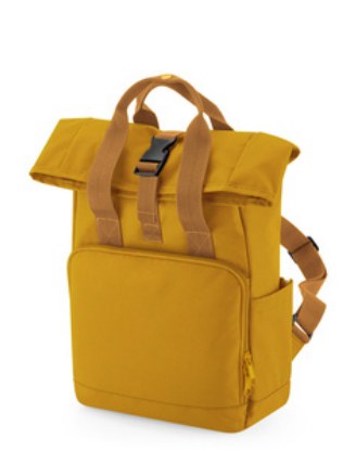 Recycled Mini Twin Handle Roll-Top Backpack — fotografija 2