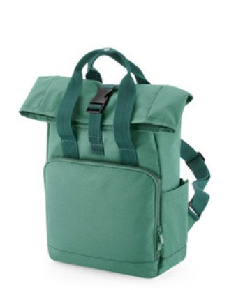 Recycled Mini Twin Handle Roll-Top Backpack — fotografija 3